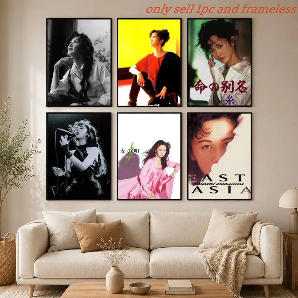 Singer Music M-Miyuki Nakajima Poster Mural HD Wall Decals for Bedroom Living Room Home Self-Adhesive Decor Gift