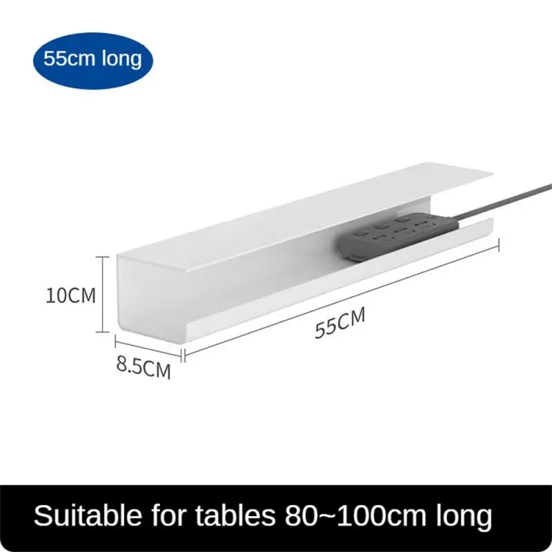 Under Table Cable Organizer Under Desk Cable Tray Wire Organizer No Trace Widened Design Protection Tray For Various Tables