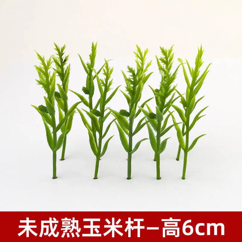 4-10 cm hohe Mini-Simulations-Maisstängel, Pflanzenmodelle, DIY-Zubehör für Farm-Sandtische, Landschaftsgestaltung, Dioramen, 20 Stück – Detail 4