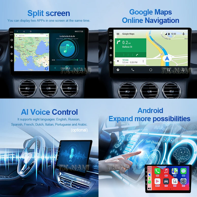 Lecteur de limitation d'autoradio Android 13, navigation GPS, WiFi 4G, QLED, 2Din, Mazda 2-2007, 2008, 2009, 2010, 2011, 2012, 2013, 2014