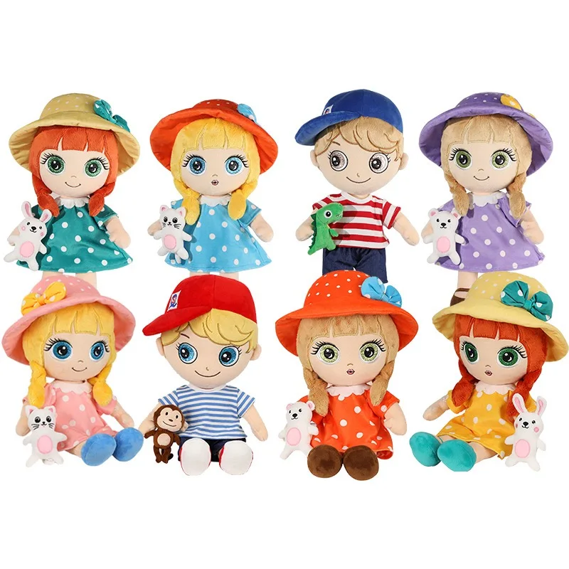 40cm Cute Cartoon Cloth Dolls Baby Princess Plush Toys Children Birthday Christmas Gift
