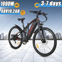 SAMEBIKE RS-A05 Ebike 1000W Brushless Motor 48V19.2Ah Removable Battery Disc Brake Electric Bicycle 26\