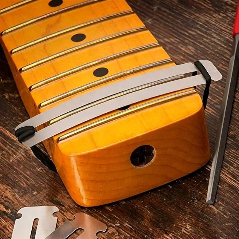 2Pcs Stainless Steel Guitar Fretboard Guard For Precise Fret Repair Instrument Maintenance Luthier Essential Tool