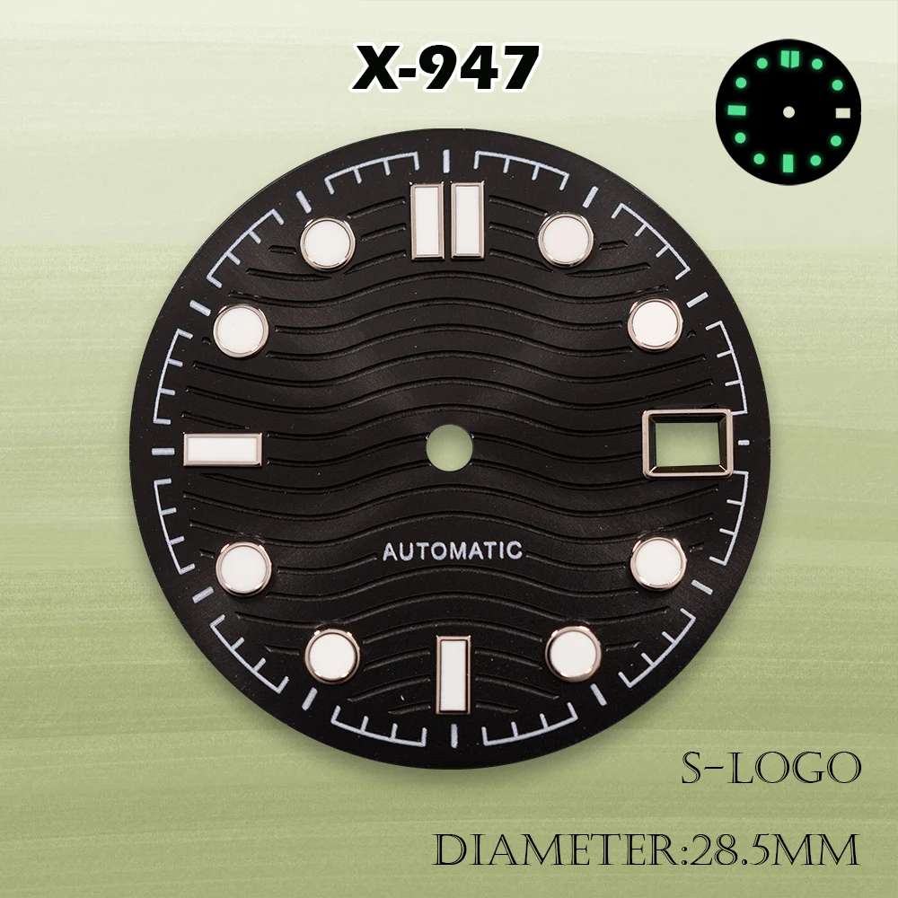 

НОВЫЙ механизм NH35 с логотипом S 28,5 мм, циферблатом Sea Wave Master 300 и зеленой подсветкой | Полные аксессуары для модификации часов