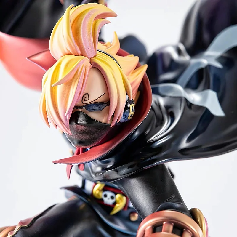 In Stock 19cm Anime  Action Figurine One Piece Figure Wano Country Vinsmoke Sanji Germa 66 Battle Suit Pvc Statue Toy Gifts