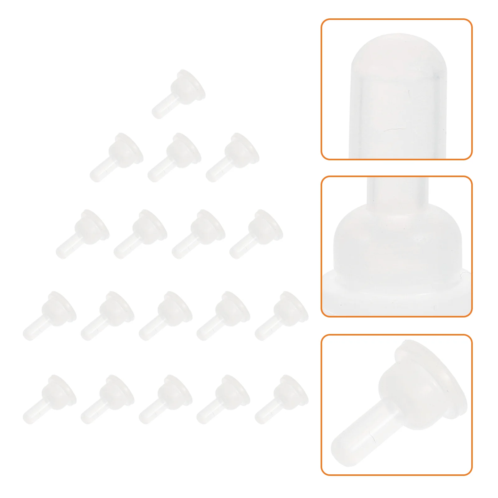 

40 Pcs Replace Pet Bottle Nipple Nurse Pacifiers Bunny Feeding Silica Gel Silicone Nurser Nipples