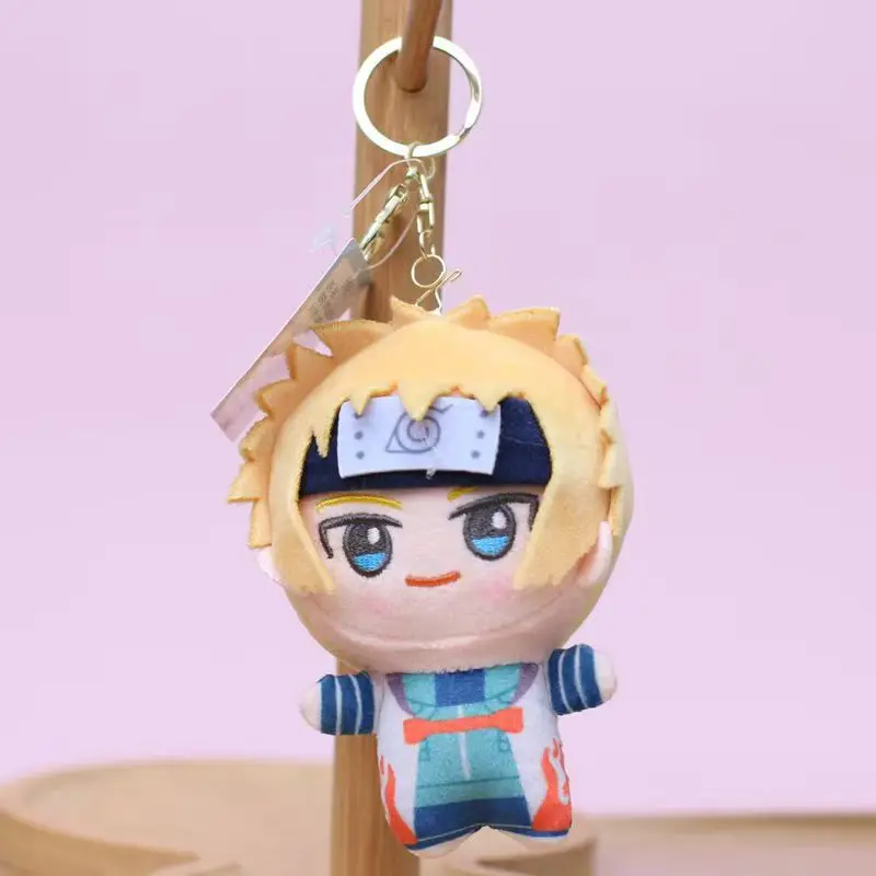 Pluszowe breloczki anime Naruto, urocze zawieszki do torebki Sasuke Sakura, kawaii Kakashi Minato, miękkie akcesoria na prezent urodzinowy
