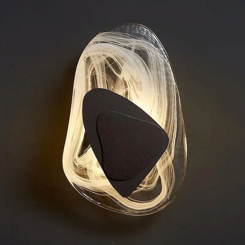 

Luxury Hotel Corridor Decoration Wall Lamp Glass Shade Unique Design Warm Lustres Indoor Sconce LED Home Bedroom Night Lightings
