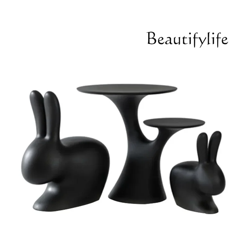 

Кресло A Spot FRP Creative с мультяшным кроликом, забавное сиденье, торговый центр, декоративный табурет Meichen