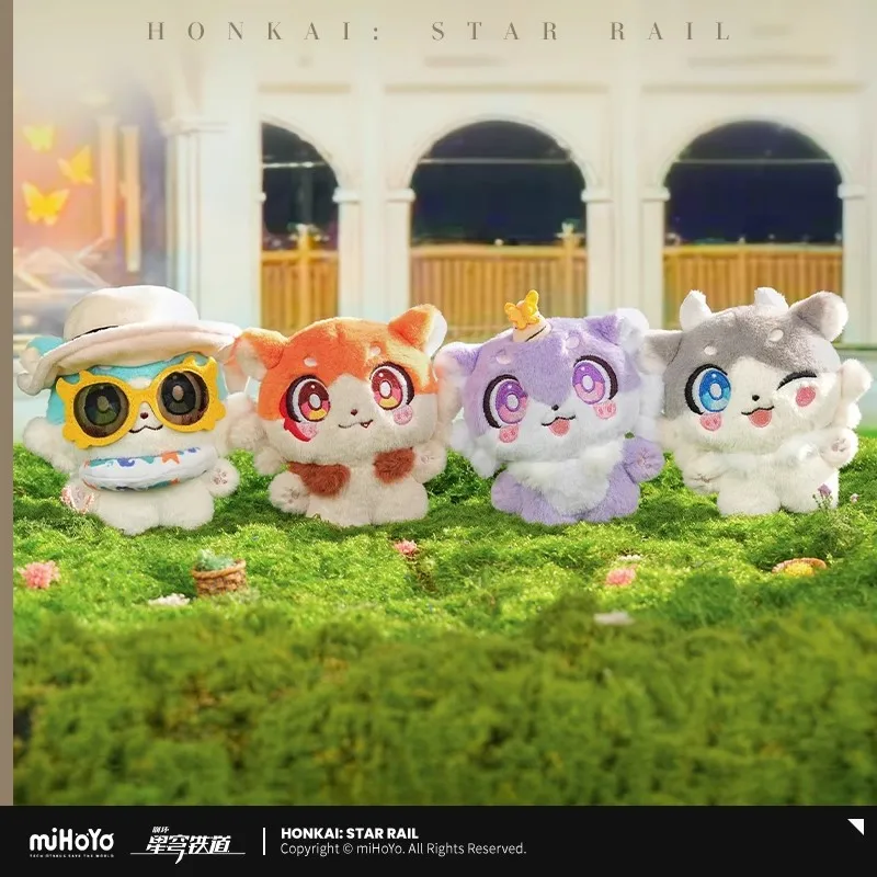 [Genuine] Honkai Star Rail Chimera Cartoon Pendant Anime Game Cosplay Diy Keychain Cat Fluffy Dolls Xmas Gifts miHoYo Original