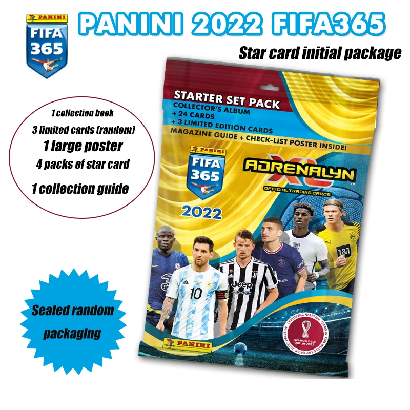 Panini Genuine 2022 Fifa365 Blind Bag Blind Box Official Football Star Rare Game Toys Collection Card Christmas Birthday Gift