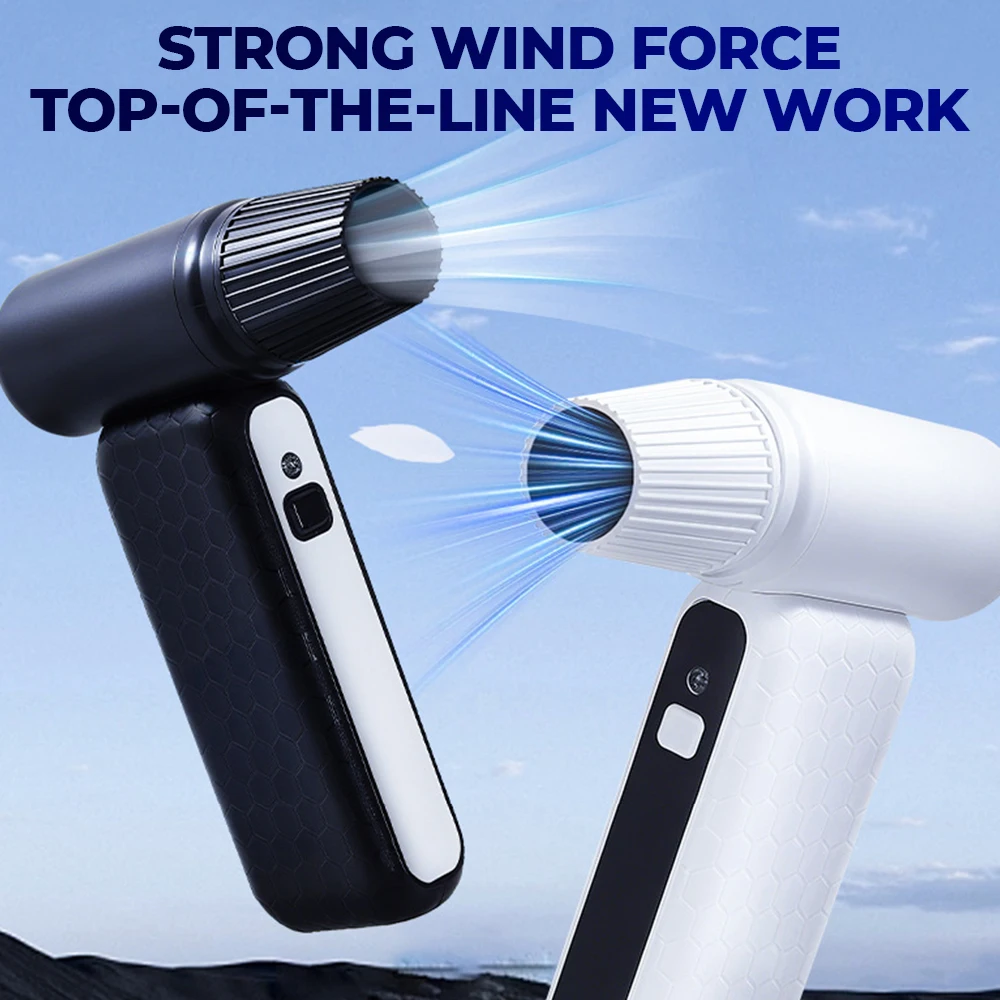 

800000RPM Air Duster Blower Brushless Turbo Fan Strong Wind Speed Adjustable Turbo Jet Blower Rechargeable Compressed Air Duster
