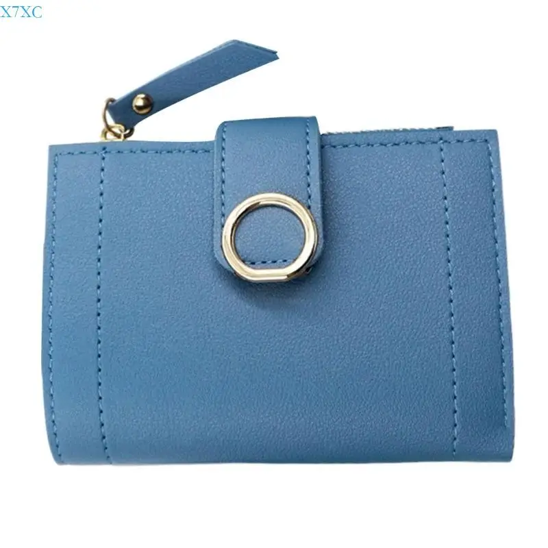 

X7XC Women Wallet with Card Holder Small Coin Purse Change Purse PU Leather Wallet Fashionable Short Purse for Daily