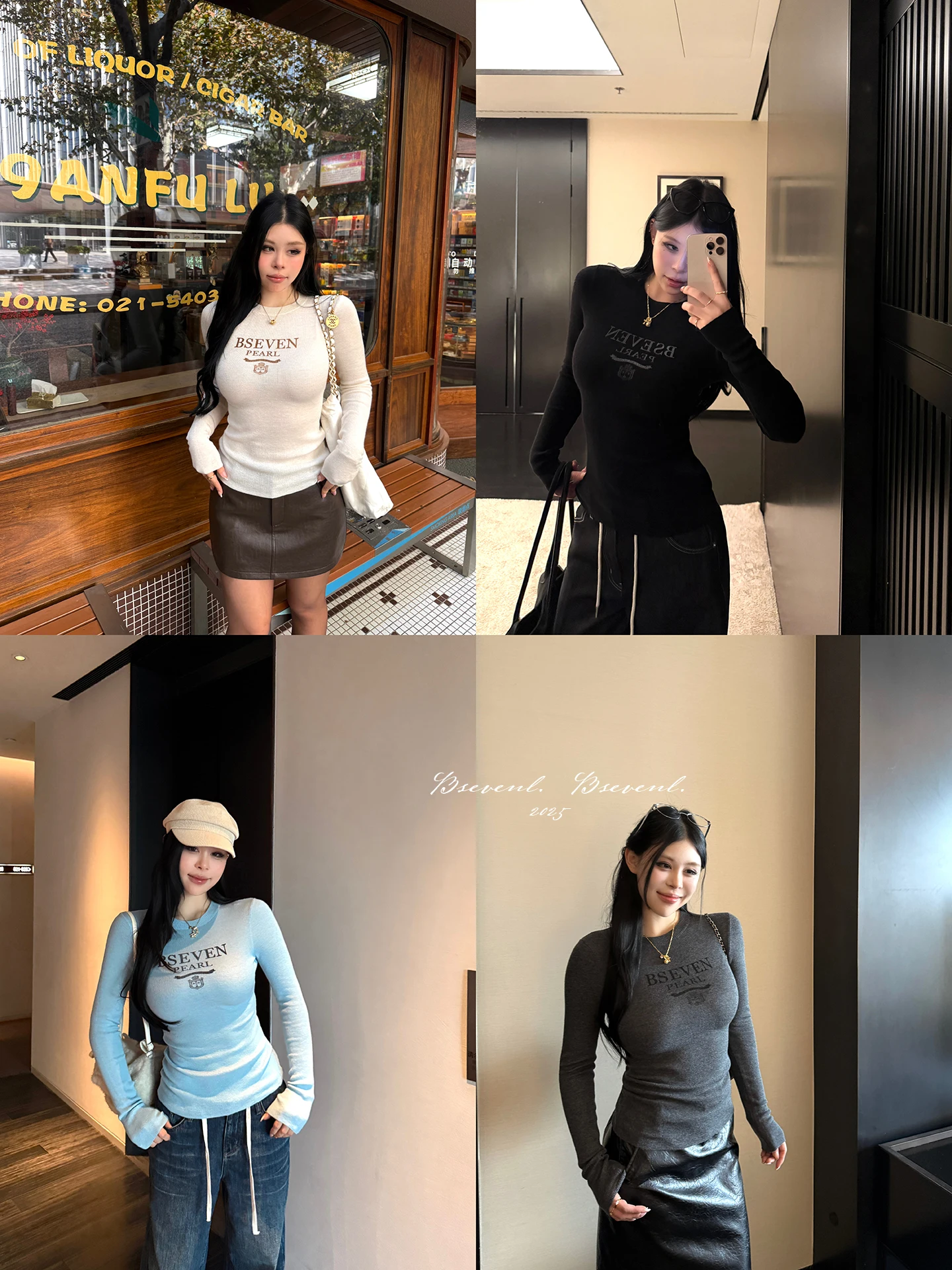 

Slim Fit Knitted Long Sve T-irt Women's round Ne Printed Casual Sle Wool Blend Breathable Comfortable Winter New Arr...