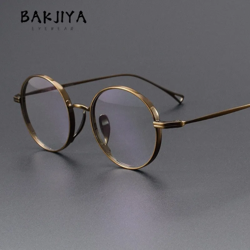 

Vintage Pure Titanium Eyeglass Frames Men and Women 3003 Japanese Designer Small Glasses Frame Prescription Round Frame Eyewear