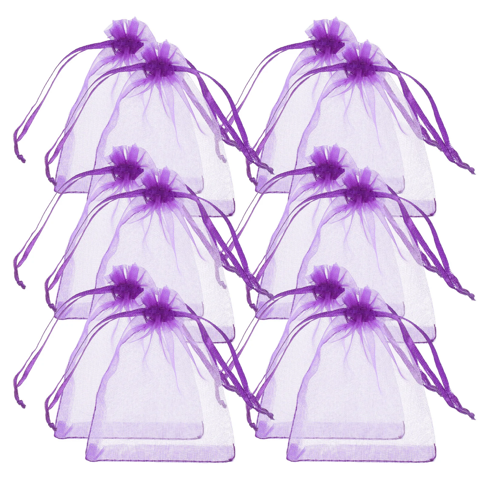 100 шт. маленькие сумки из органзы на шнурке