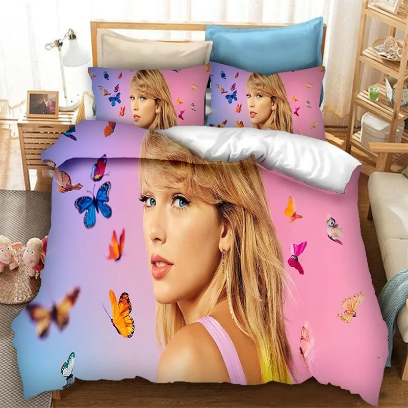 Top Stream Singer Taylor Bed Covers Bedding Set,T-Swizzle Cover Modern Printed 2/3 Piece Set 1 Bed Cover,Birthday Gifts