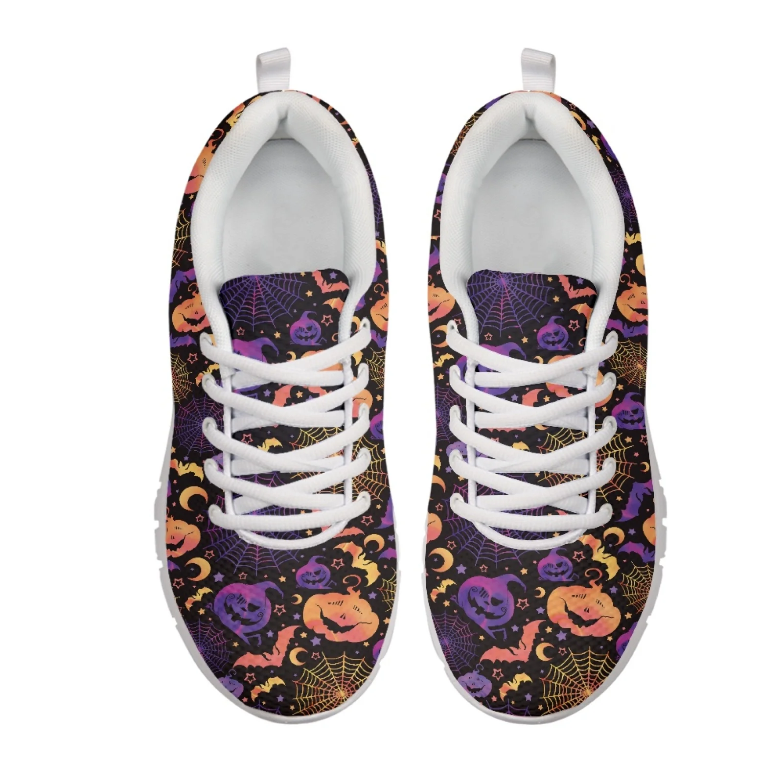 Coloranimal Spider Bat Fashion 2026 Tennis Shoes Womens Athletic Walking Sneakers Lace Up Fitness Footwear for Ladies