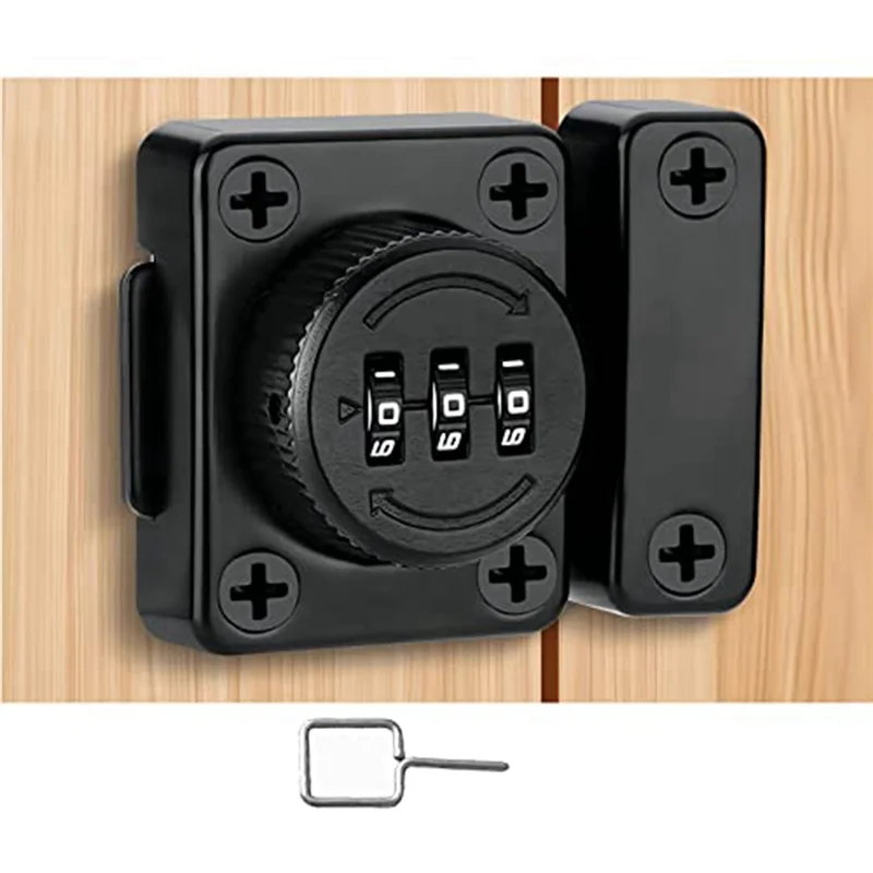 Fechaduras de combinação de armário LNHF, fechadura de armário sem chave, material de liga de zinco, adequada para porta de 1 via para usar, fechadura para armário