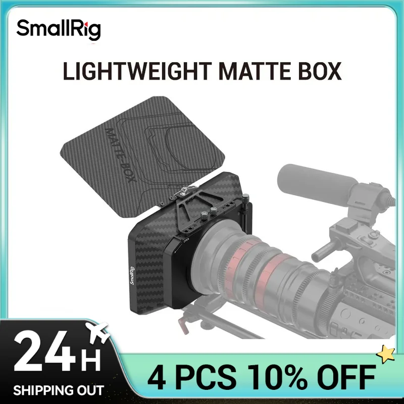 SmallRig Camera Lightweight Clamp-On Matte Box with Carbon Fiber Top Flag Accessories 2660