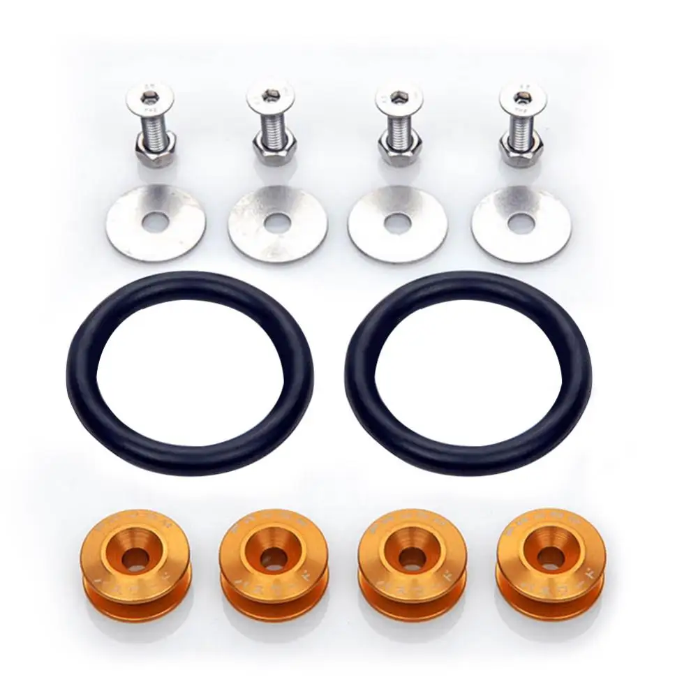 Durable Quick Release JDM Fasteners Kit for Car Bumpers Trunk Fender HatchLids