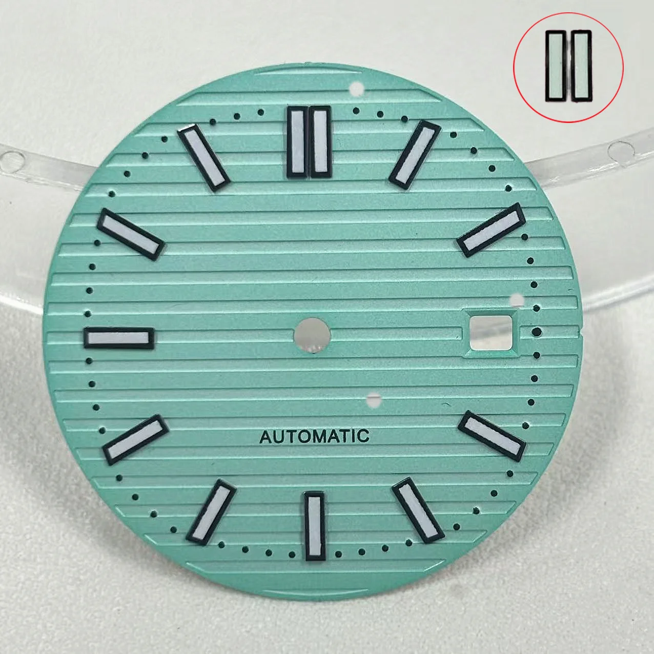 8215 Dial Custom Logo 29.8mm Nautilus Dial Illuminated Dial Suitable for 2813 8215 Movement Clock Accessories Clock Maintenance