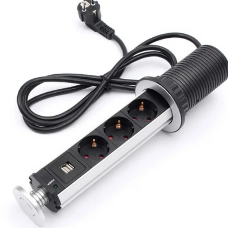 

USB socket, European standard, office hidden desktop socket, vertical socket, European standard desktop socket