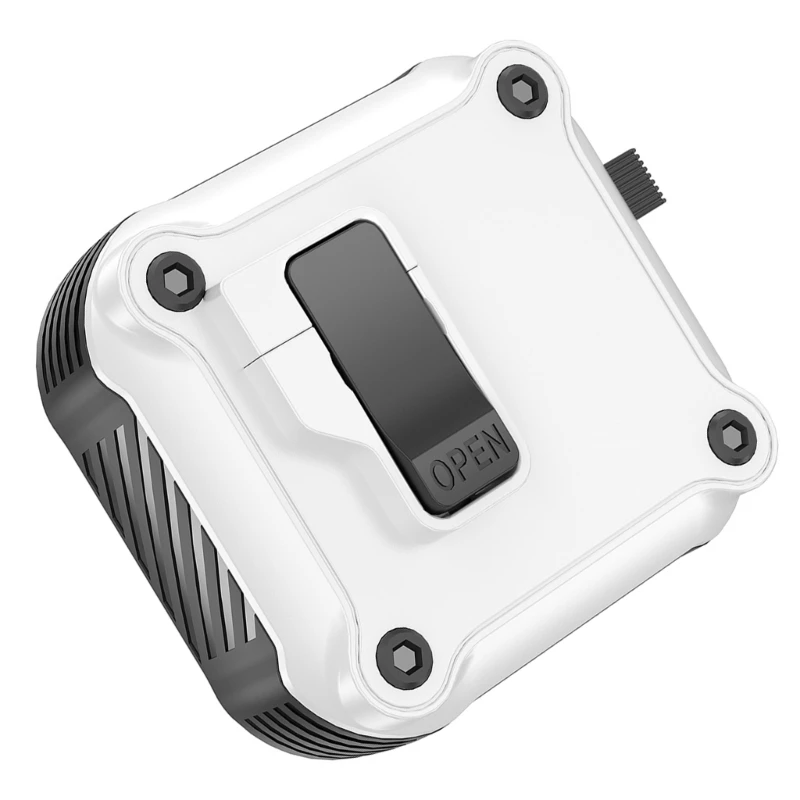 잠금 케이스 포드 4 케이스용 자동 뚜껑 헤드폰 이어버드 커버 고속 충전 케이스가 제거되지 않음