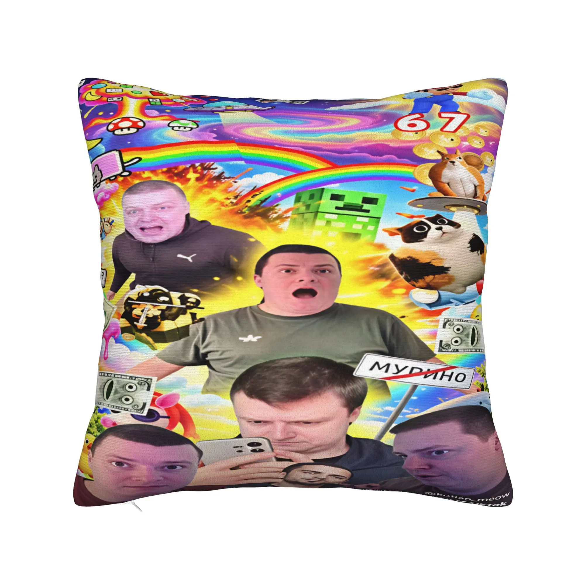 Mellstroy Pillow Cover  Morden Pillow Case For Sofa Couch Bed Living Room Custom Pillowcases Gift
