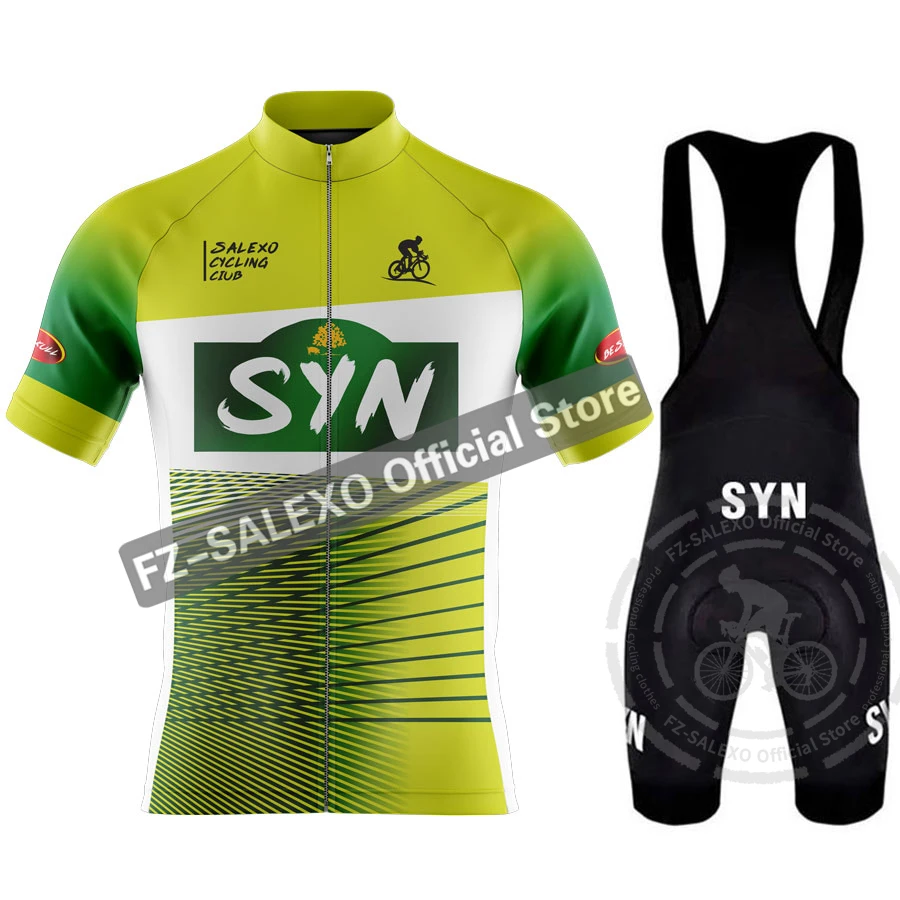 

2026 SYN Cycling Clothing Men Short Sleeve Sportswear Breathable Summer Outdoor Bicycle Clothes Bib Shorts MTB Ropa Ciclismo