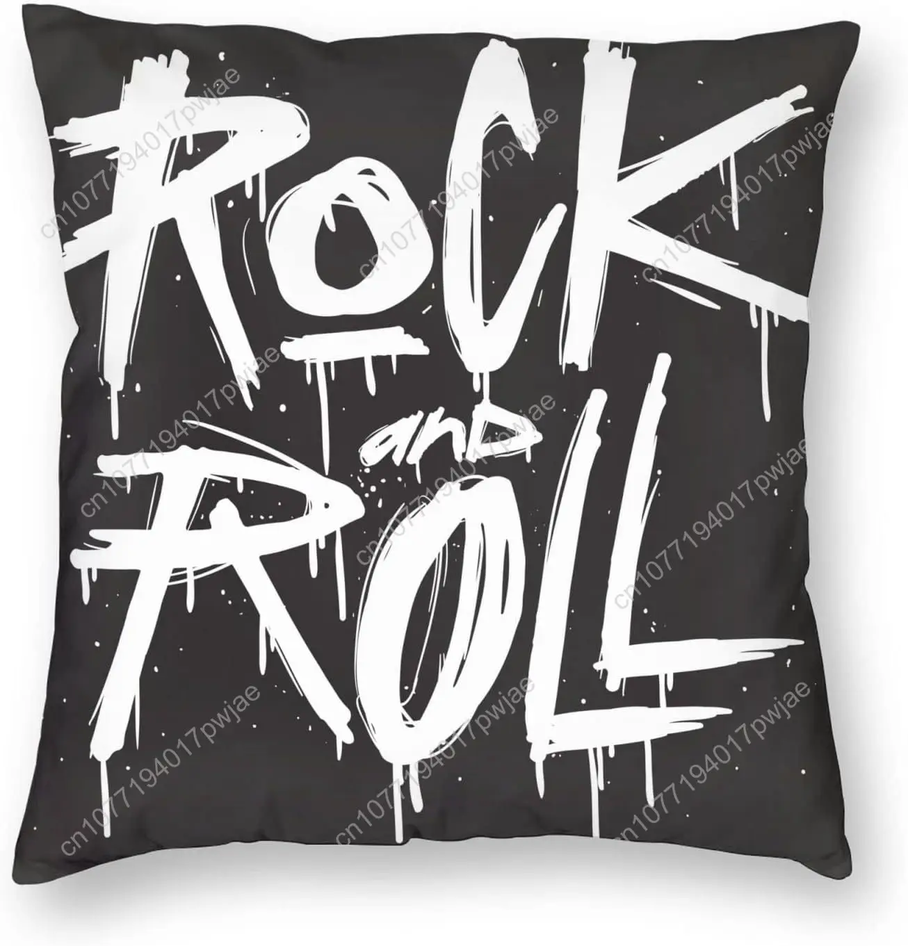 

Rock and Roll Music Decorative Throw Pillow Covers Rocknroll Pillows Case Square Cushion Cover Standard Pillowcase for Sofa Couc