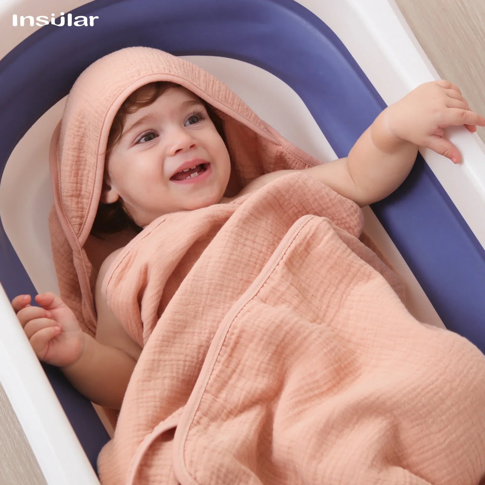 

New Baby Bath Cloth Kids Bathrobe Child Blanket Wrap for Newborn Infant Toddler Boys Girls Gauze Cotton pajamas Three-piece