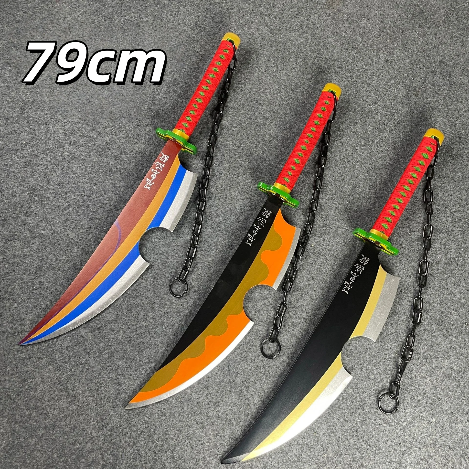 31in Katana Swords Real Size Japanese Samurai Sabre Sword Wooden Katana Anime Cosplay Prop Accessories Home Decoration Gifts