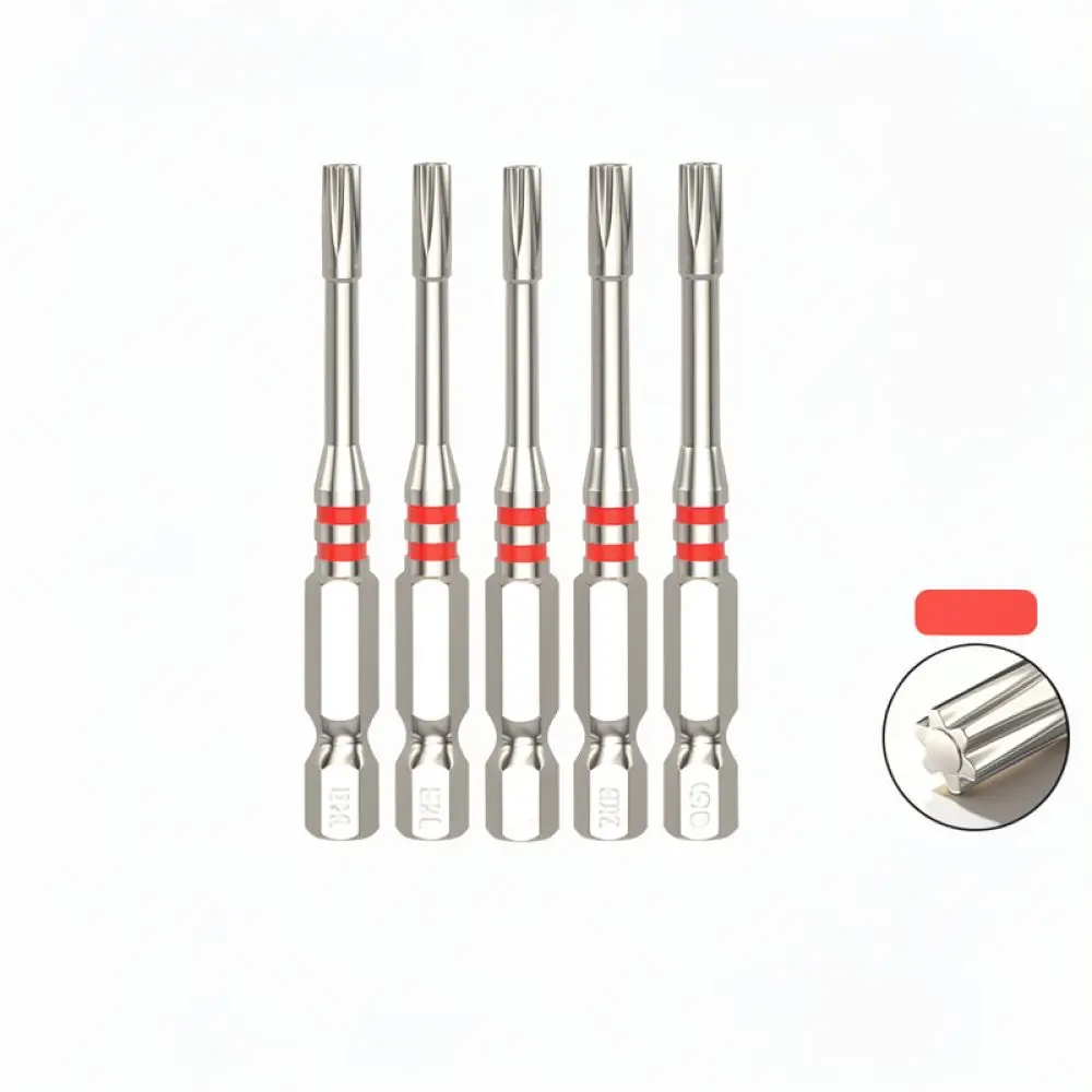 For For Yanran Impact Resistant Torx Screwdriver Bits Strong Magnetic Anti Slip Power Drill Accessory Hardware