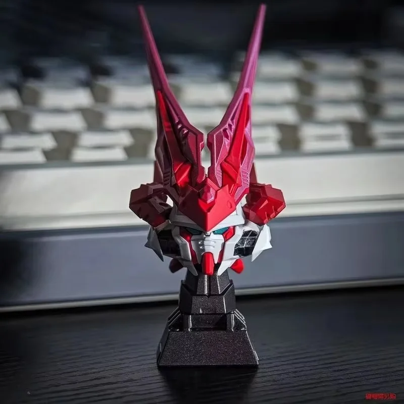 أجزاء تعديل رأس التنين الأحمر Keycap المتوافقة مع MB/MG/Daban لوحة المفاتيح Keycap نموذج أرقام ديكور سطح المكتب