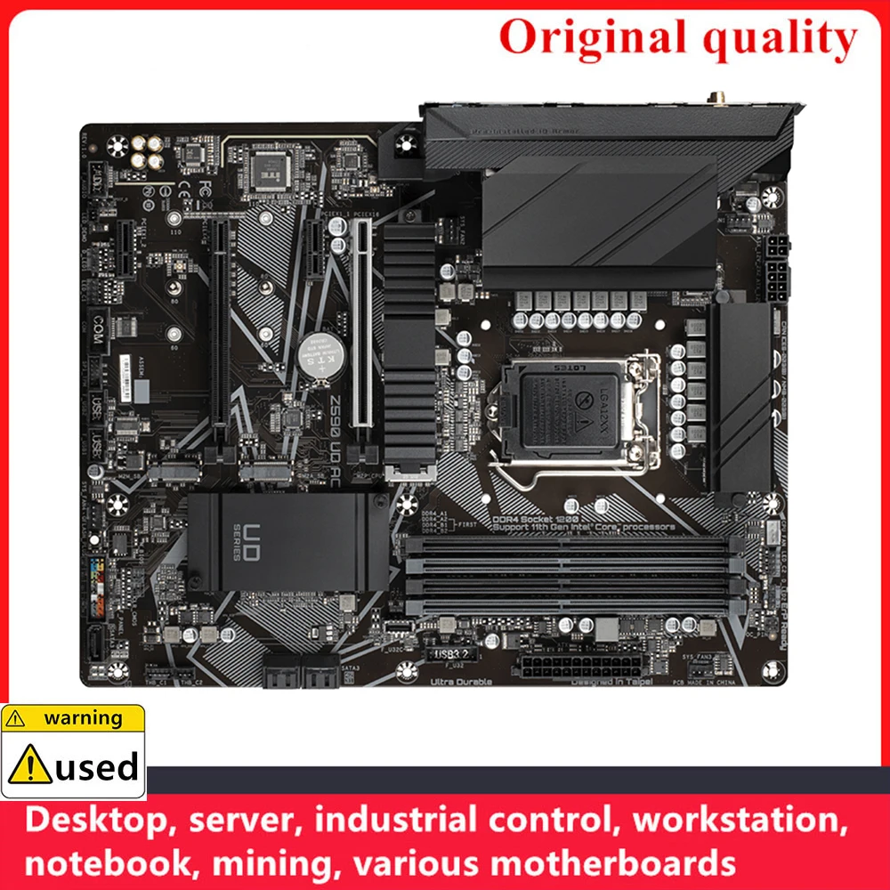 For Z590 UD AC Motherboards LGA 1200 DDR4 128GB For Intel Z590 Desktop Mainboard M.2 NVME SATA III USB3.0