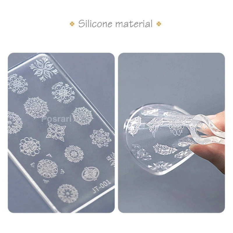 Silicone Carving Mold 3D Various Size Butterfly Embossing Stamping Stencils UV Gel Polish Manicure Mould