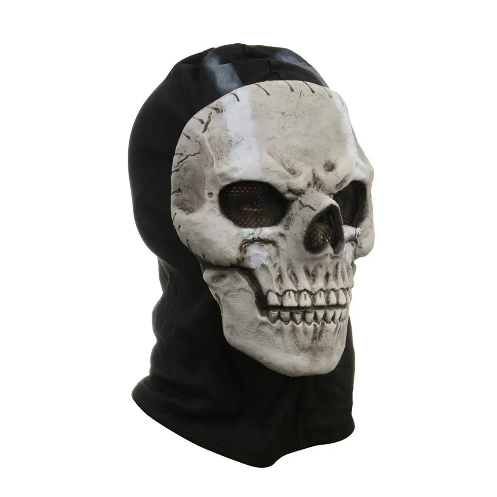 Máscara de calavera fantasma de látex para cosplay terror - imagen 3