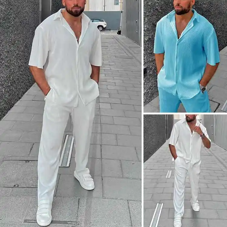 

Pure Color ort Sve irt Комплект длинных брюк в полоску Повседневная спортивная одежда Хлопчатобумажная ткань Большой размер Four Seasons Универсальный
