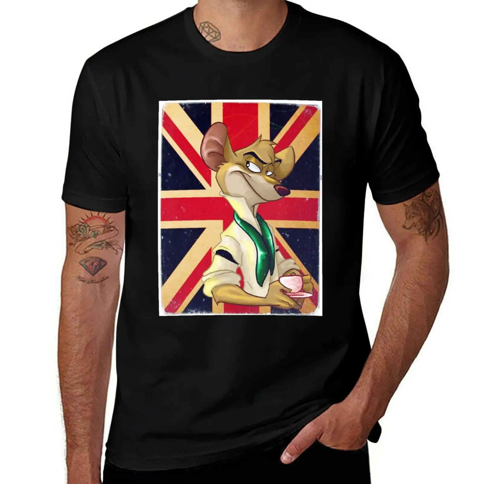 

B for British T-Shirt t shirts for man pack white t shirts for man cotton funny T-Shirt