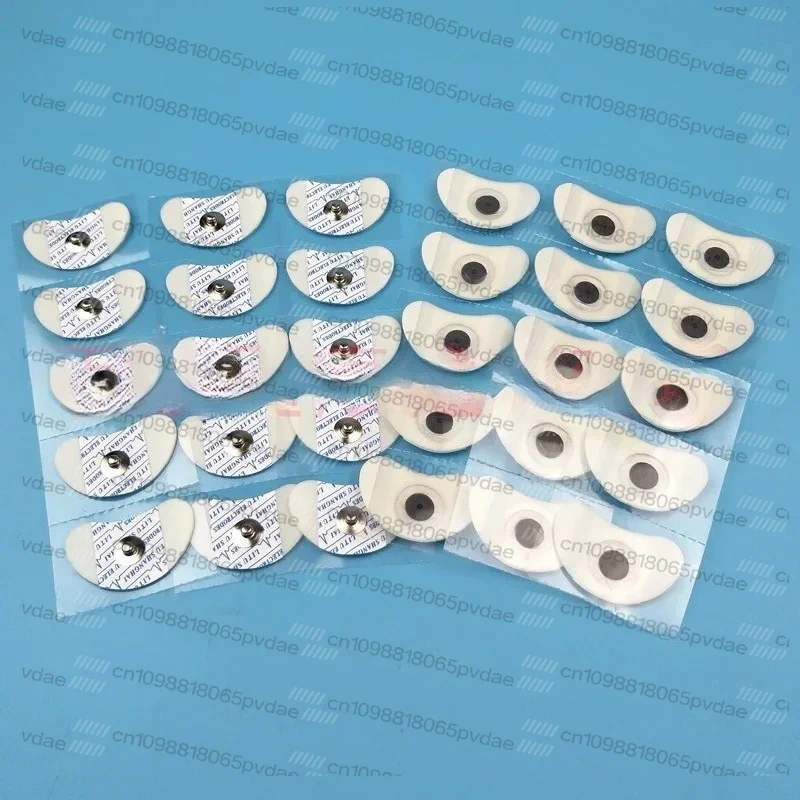 50pcs Self-adhesive Crescent Electrode of Button Patch EEG Bionic Electrical Stimulator