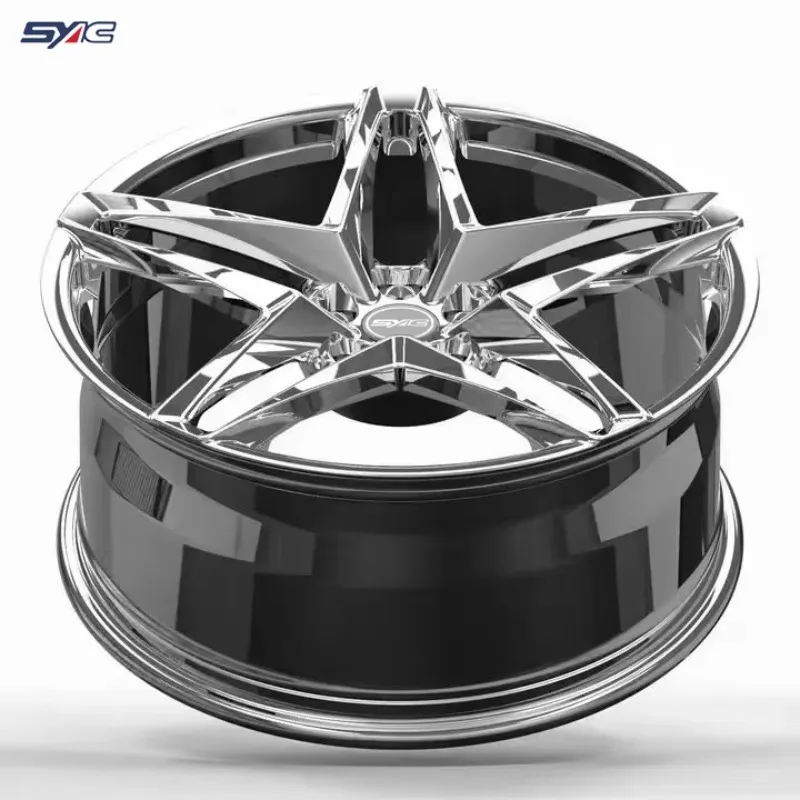 SYAC 18 19 20 21 22 23 24 Inch Forging Wheels Customization Chromed/Polished/Brushed Alloy Rims For Passenger Car Sports Car