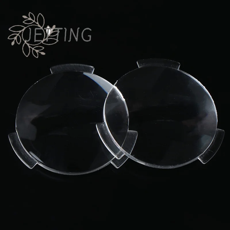 Hot 2Pcs BiConvex Ultra Clear Lens For Google Cardboard Virtual Reality 3D VR Glasses 2-5mm Thickness 25*45MM