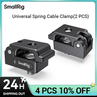 SmallRig Universal Spring Cable Clamp (2 pcs), Lightweight and Portable Cable Clamp Suit for Cables, Charging Cables MD2418