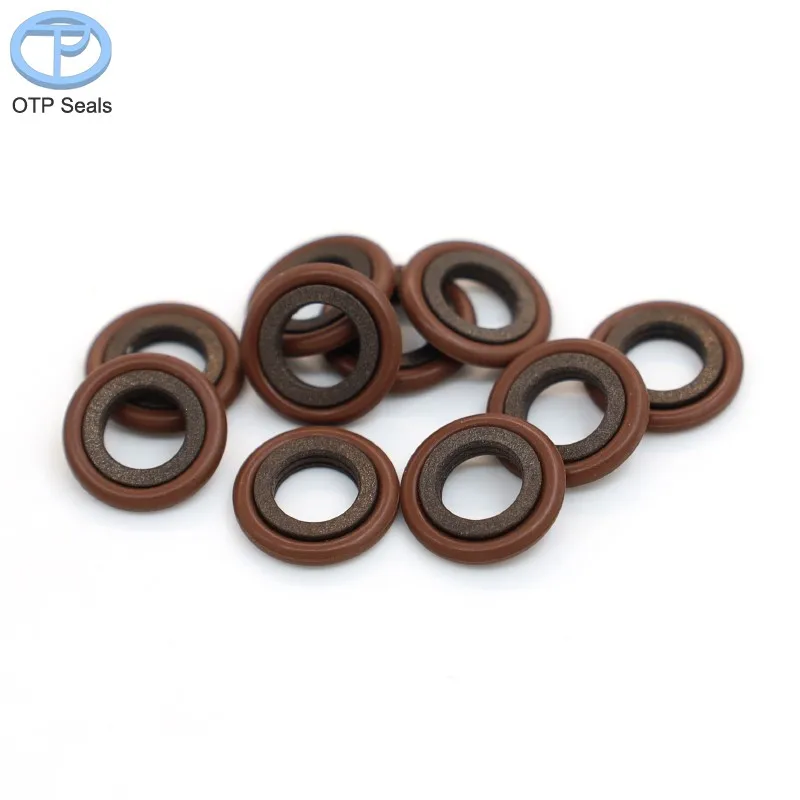 Combination Seal for Shafts PTFE Piston Rod seals polytetrafluoroethylene add copper Powder FKM O-Ring Non-Standard customized