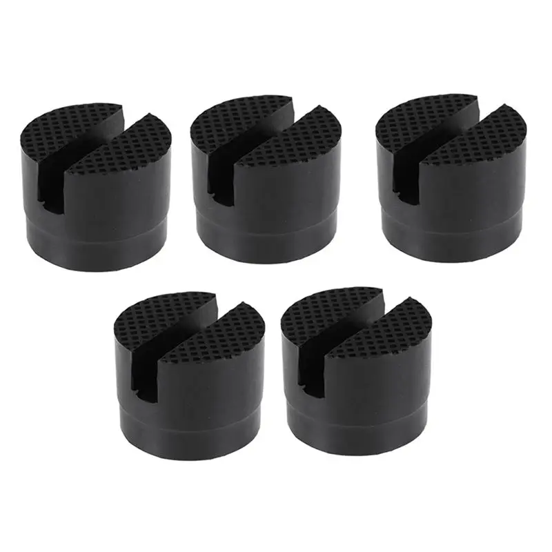

A66P-5PCS Jack Stand Rubber Pads Universal Car Slotted Frame Rail Floor Jack Adapter Lift Rubber Pad Stand Holder
