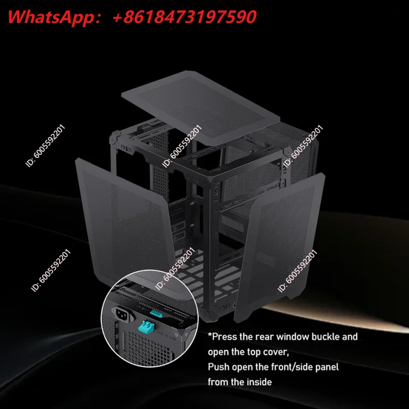 Jonsbo C6 MATX Mesh  Case with Handle Ventilated Design Mini Desktop Case for Office and Gaming