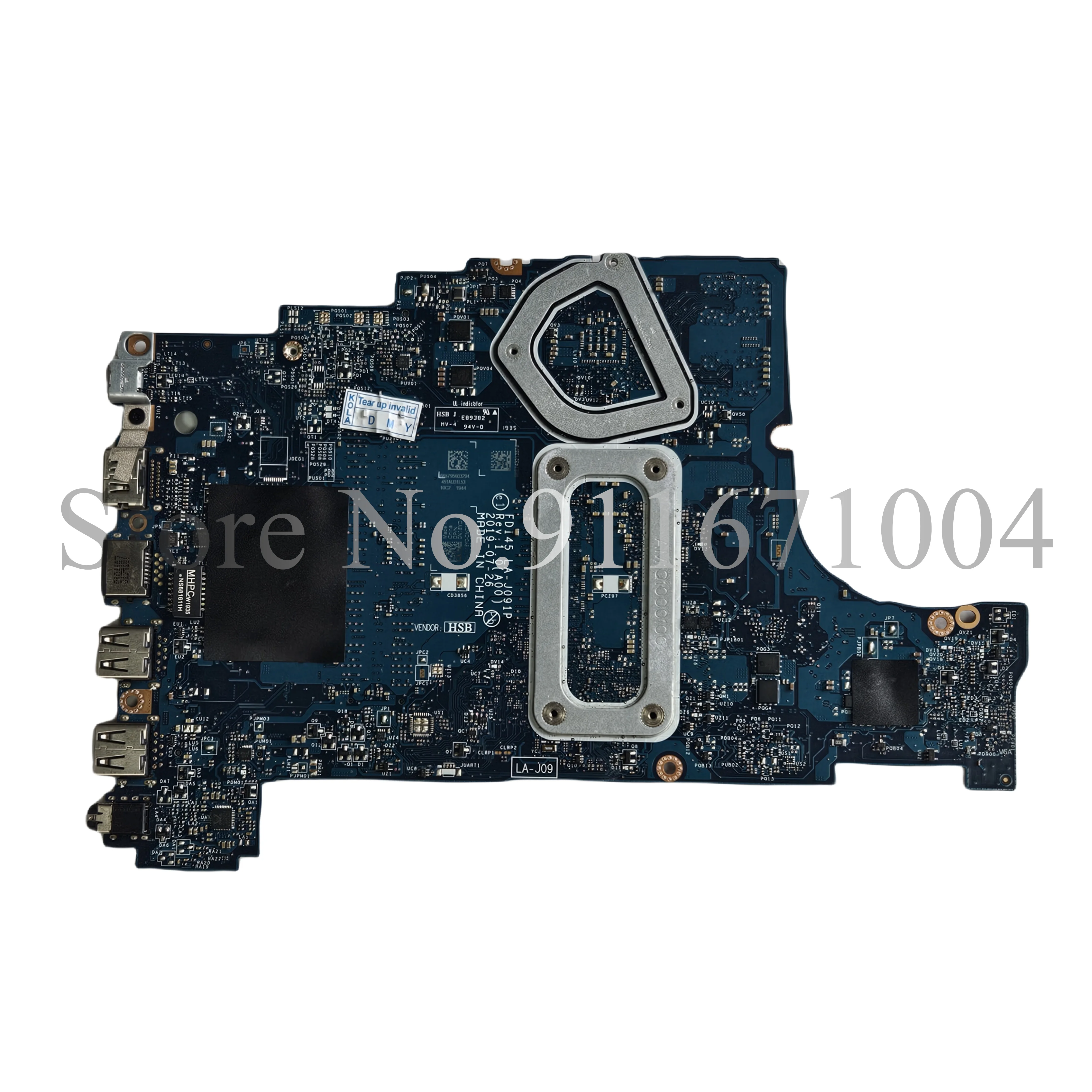 Imagem -02 - Placa-mãe Portátil para Dell Inspiron 3493 3593 5493 5593 I51035g1 I7-1065g7 Cpu Mx230 Gpu Ddr4 Cn035vmp Fdi45 La-j091p