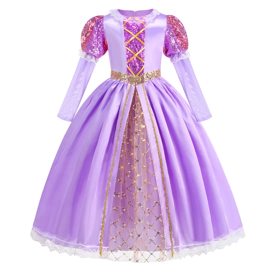 Purim Princess Cosplay Dress Elsa Ghost Bride Witch Bell Alice Moana Fiona Rapunzel Costume Girl Clothes
