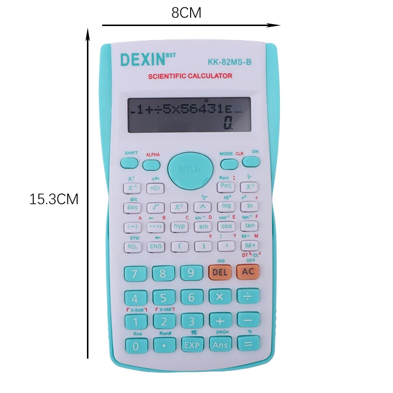 Handheld Portable 82MS Scientific Calculator Student 2-line Display Multi-function Mathematics Teaching Dedicated Calculator